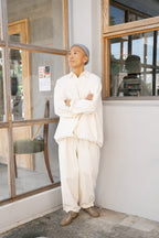 KO9（こきゅう）ホリスティックウェア Smily jacket shirt | スマイリージャケットシャツコーディネート例