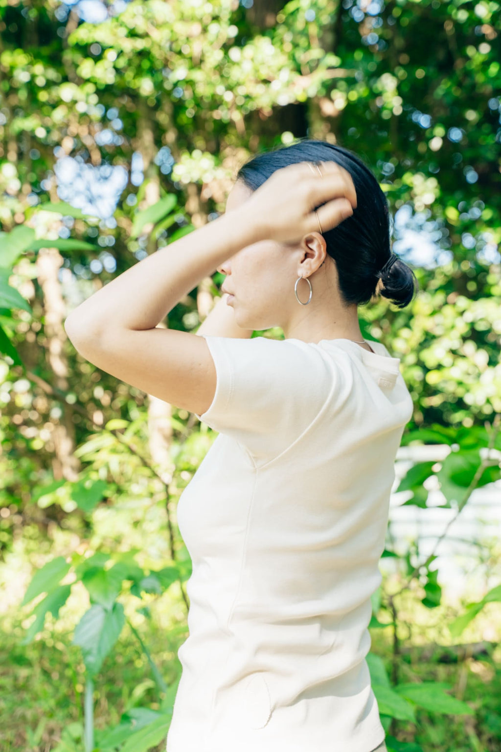 KO9（こきゅう）ホリスティックウェア Daily T-shirt | デイリーティーシャツ 着用画像 コーディネート例