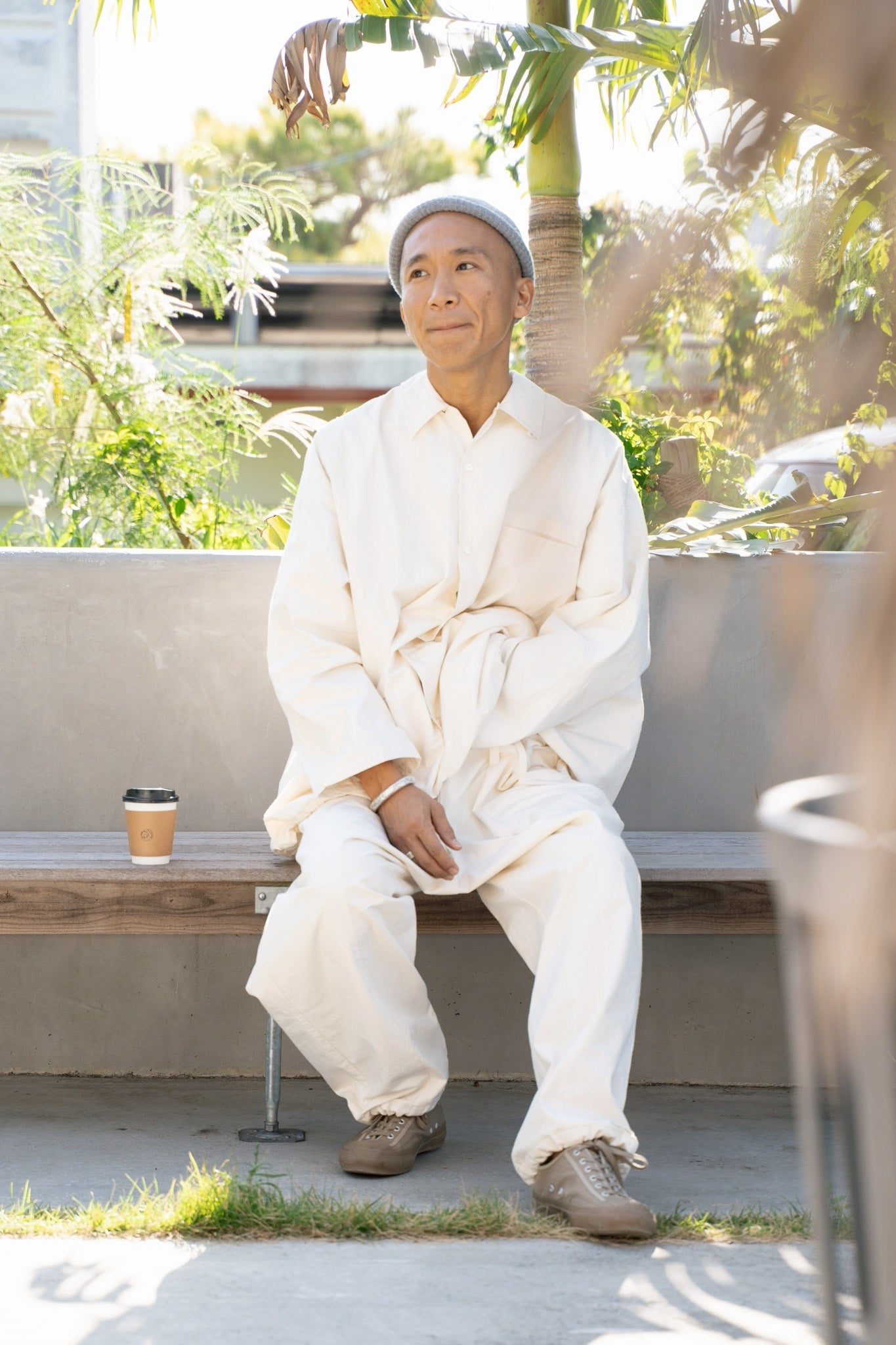 KO9（こきゅう）ホリスティックウェア Smily jacket shirt | スマイリージャケットシャツコーディネート例