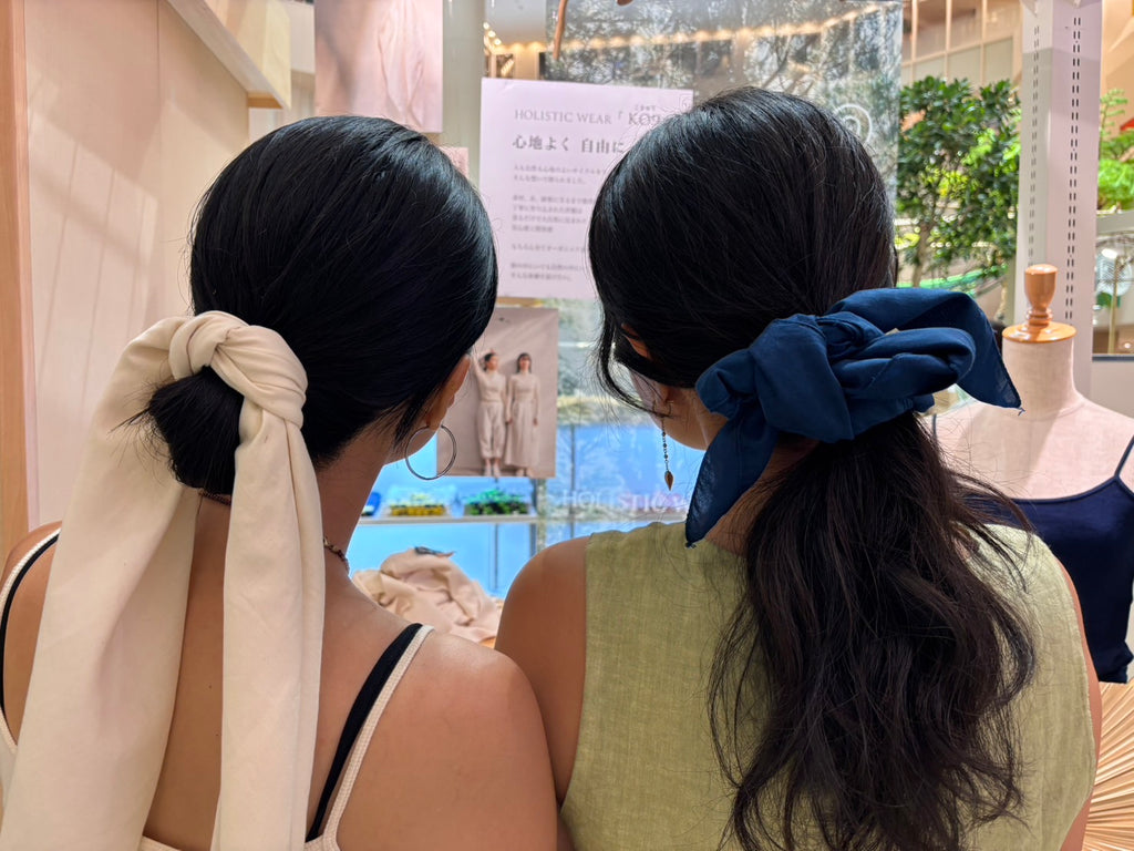 琉球藍染スカーフ/Silky Scarf