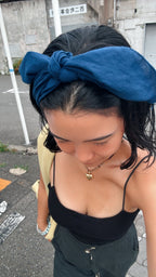 琉球藍染スカーフ/Silky Scarf